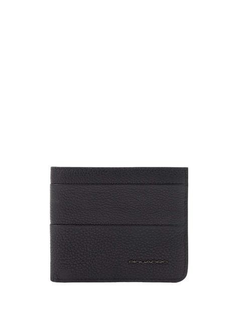 PIQUADRO PAAVO Leather wallet and card holder Black - Men’s Wallets