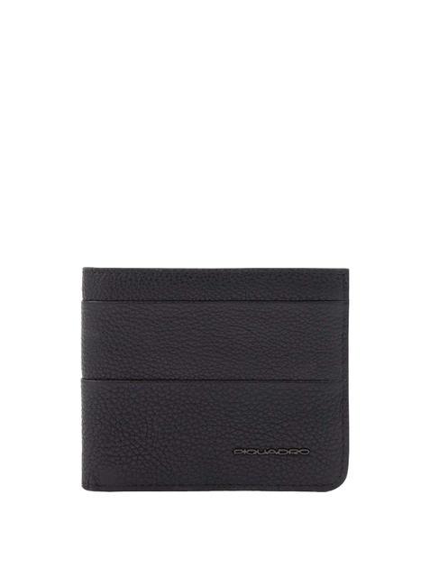 PIQUADRO PAAVO Compact leather wallet Black - Men’s Wallets