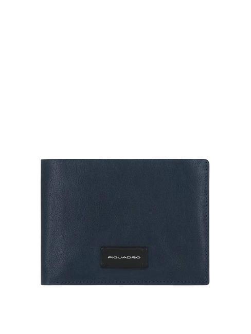 PIQUADRO HARPER Leather wallet blue - Men’s Wallets