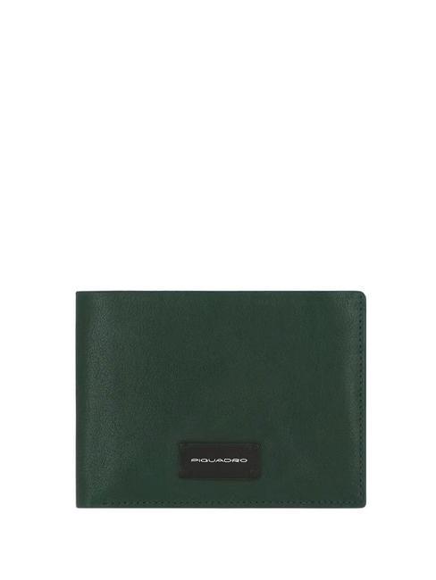 PIQUADRO HARPER Leather wallet GREEN - Men’s Wallets