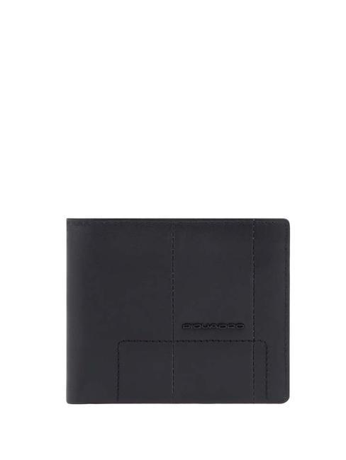 PIQUADRO FINN  Leather wallet, with coin purse Black - Men’s Wallets