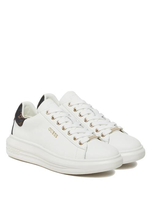 GUESS VIBO Sneakers White / Brown - Women’s shoes