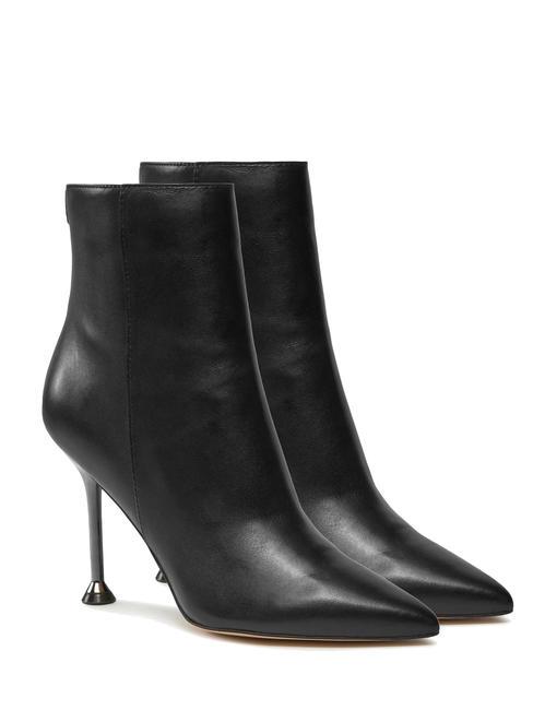 GUESS TRAVUS High leather ankle boots BLACK - Women’s shoes