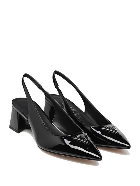 GUESS ZANDA Patent slingback pumps BLACK - Women’s shoes