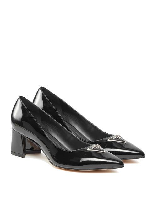GUESS ZABBI Medium heel patent pumps BLACK - Women’s shoes