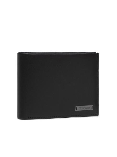 CALVIN KLEIN SMOOTH W Leather coin wallet black - Men’s Wallets