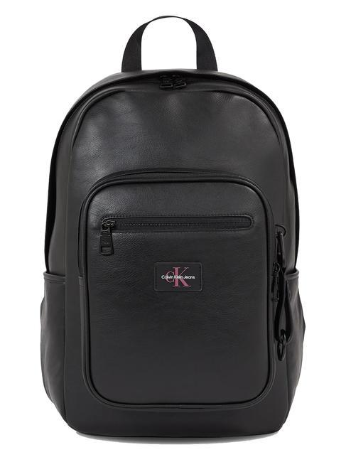 CALVIN KLEIN CK JEANS TAGGED 15.6" laptop backpack black - Laptop backpacks