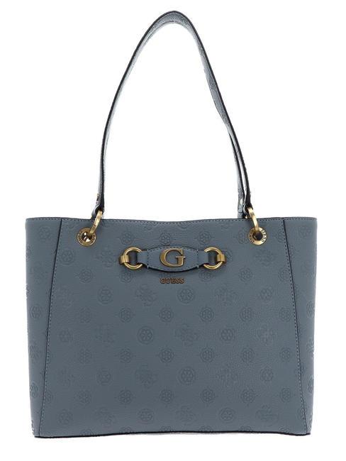 GUESS IZZY PEONY Shoulder shopper light denim logo - Women’s Bags