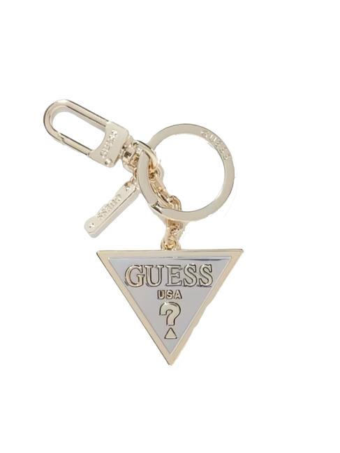 GUESS TRIANGLE LOGO Metal key ring SILVER - Key holders