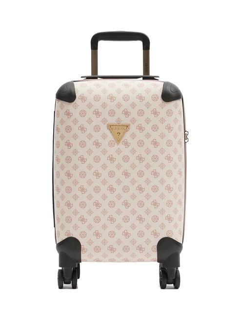 GUESS WILDER 4 wheel cabin trolley light nude - Hand luggage