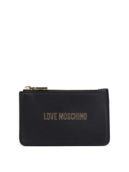 LOVE MOSCHINO BOLD LOVE Flat wallet with zip Black - Women’s Wallets
