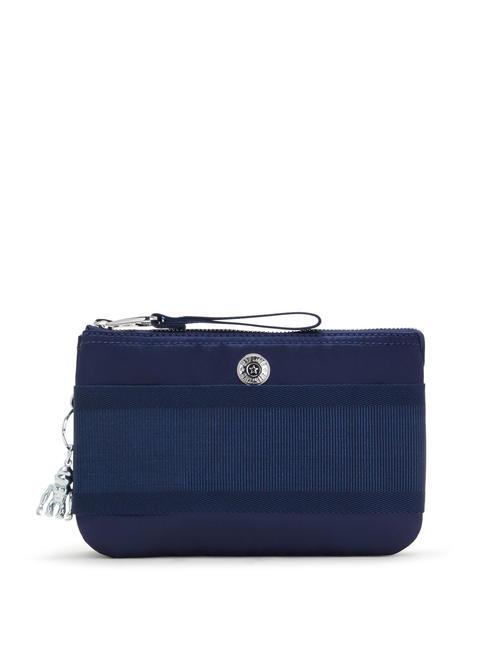 KIPLING CREATIVITY XL Clutch bag with cuff cosmic blue stripe - Women’s Bags