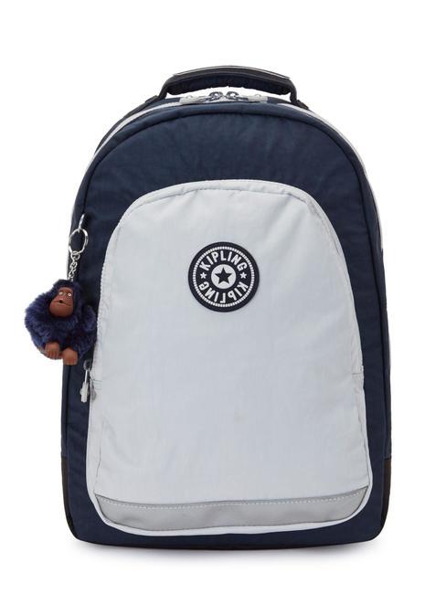 KIPLING CLASS ROOM Large backpack true blue grey - Backpacks & School and Leisure