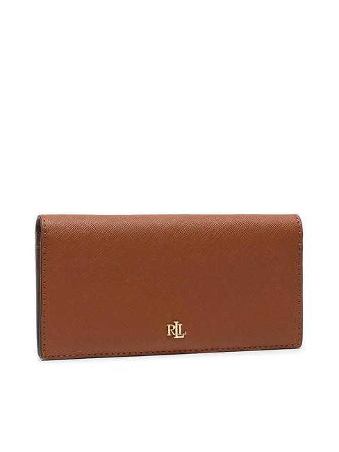 RALPH LAUREN CONTINENTAL Leather wallet brown10 - Women’s Wallets