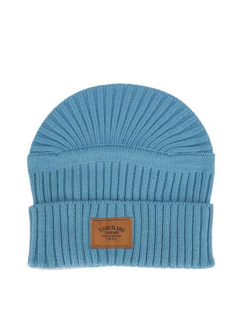 TIMBERLAND RIBBED Hat with cuff storm blue - Hats