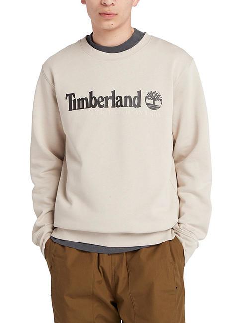 TIMBERLAND WWES Crewneck sweatshirt with writing island fossil - Sweatshirts