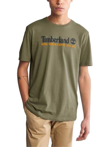 TIMBERLAND WWES Cotton T-Shirt darkoliv - T-shirt