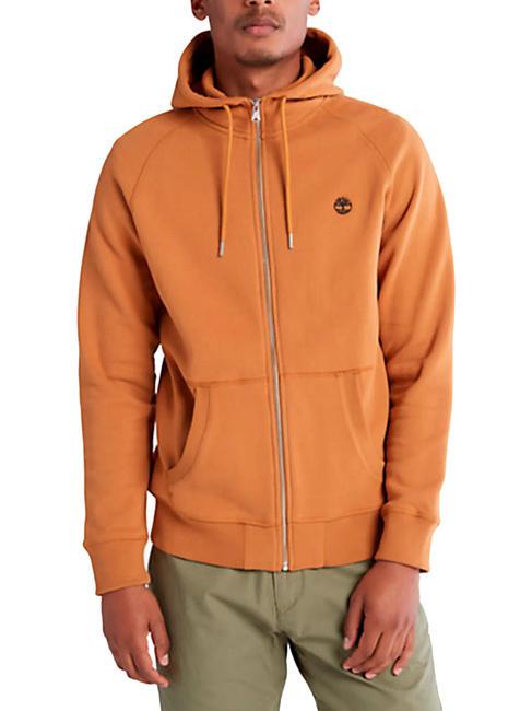 TIMBERLAND E-R BASIC Sweatshirt with zip and hood wheat boot - Sweatshirts
