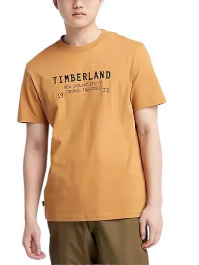 TIMBERLAND SS ROC CARRIER Cotton T-shirt wheat boot - T-shirt