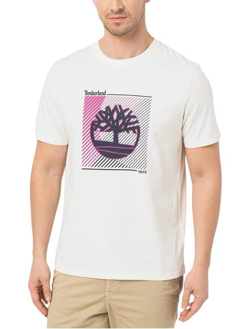 TIMBERLAND SS TREE LOGO GRAPHIC Cotton T-shirt vintage white - T-shirt