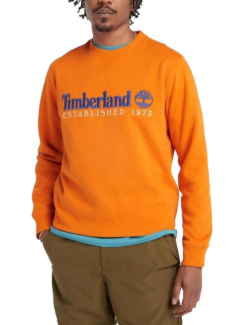 TIMBERLAND ESTABILISHED 1973 Crewneck sweatshirt dark cheddar wb - Sweatshirts