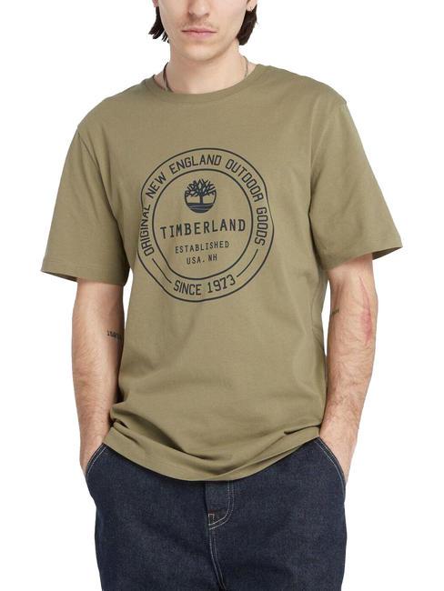 TIMBERLAND SS BRAND CARRIER Cotton T-shirt cassel earth - T-shirt