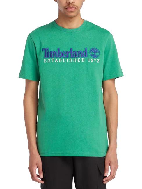 TIMBERLAND ESTABILISHED 1973 Cotton T-shirt celtic green wb - T-shirt