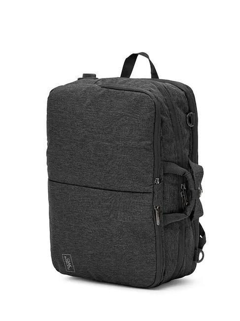 CIAK RONCATO MILLENNIUM 3 zip backpack briefcase, 15.6" laptop holder Black - Work Briefcases