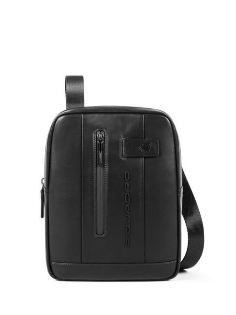 PIQUADRO URBAN Leather bag Black - Over-the-shoulder Bags for Men