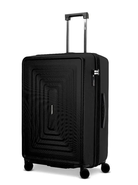 CIAK RONCATO RITMO Large expandable trolley Black - Rigid Trolley Cases