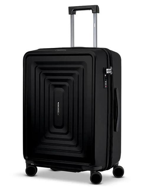 CIAK RONCATO RITMO Medium expandable trolley Black - Rigid Trolley Cases