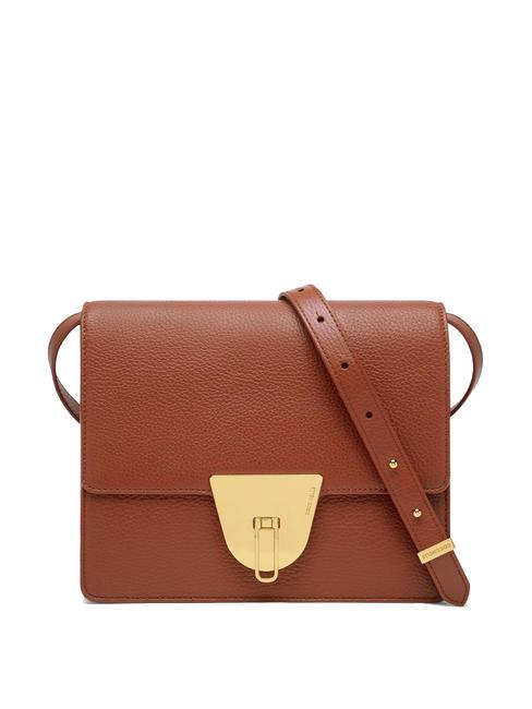 COCCINELLE NICO Shoulder bag in leather Maple - Women’s Bags