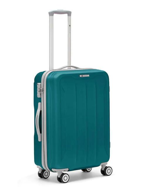 R RONCATO FLIGHT Medium size trolley sky blue - Rigid Trolley Cases