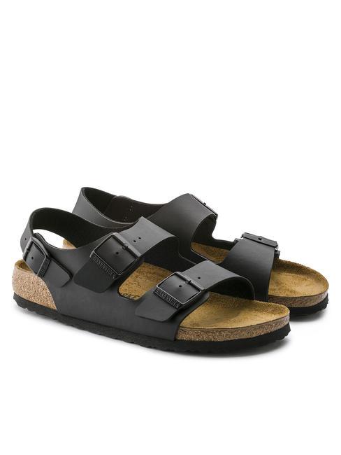 BIRKENSTOCK MILANO Birko-Flor slipper sandal black - Unisex shoes