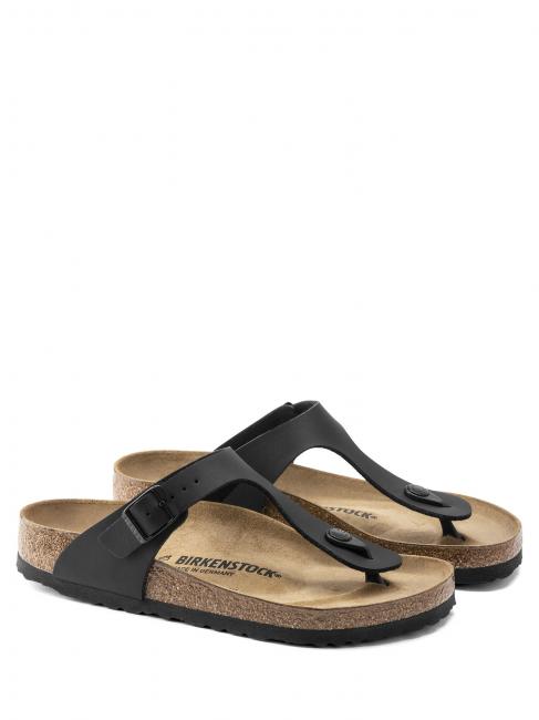 BIRKENSTOCK GIZEH BIRKO-FLOR Thong sandal black - Unisex shoes