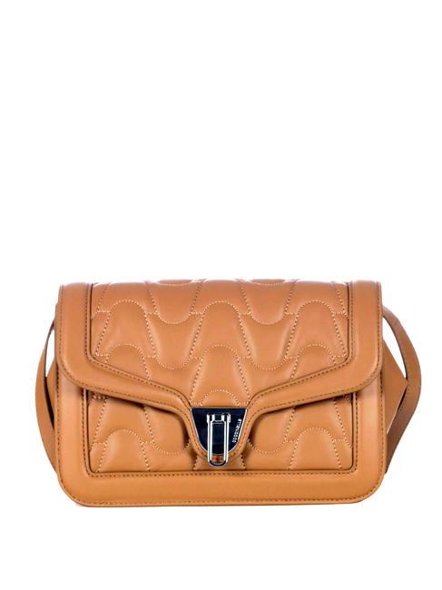 COCCINELLE MARVIN TWIST Shoulder bag in nappa leather hazelnut - Women’s Bags