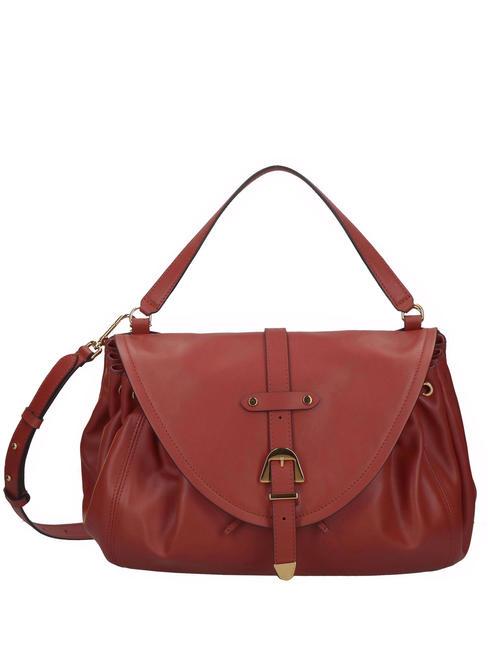 COCCINELLE ALEGORIA Smooth Shoulder bag, in leather Maple - Women’s Bags