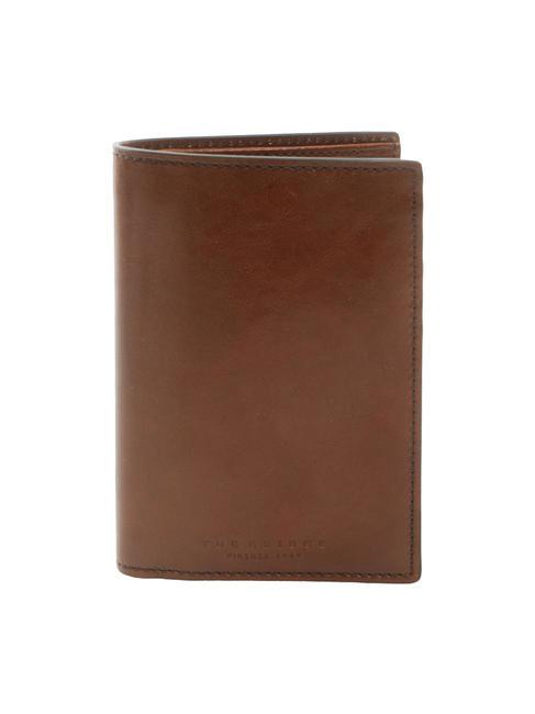 THE BRIDGE BUFALINI Vertical leather wallet BROWN - Men’s Wallets