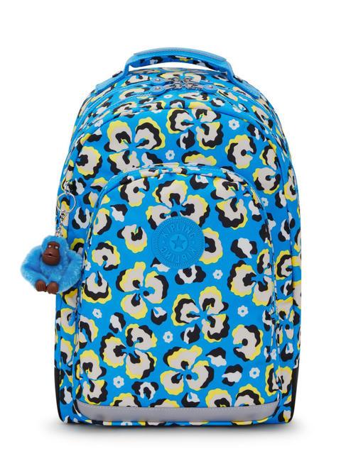 KIPLING CLASS ROOM 15" laptop backpack leopard floral - Backpacks & School and Leisure