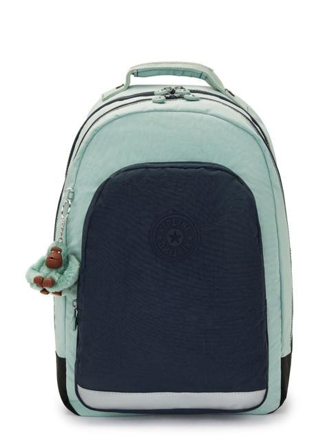 KIPLING CLASS ROOM Large backpack sea green block - Backpacks & School and Leisure