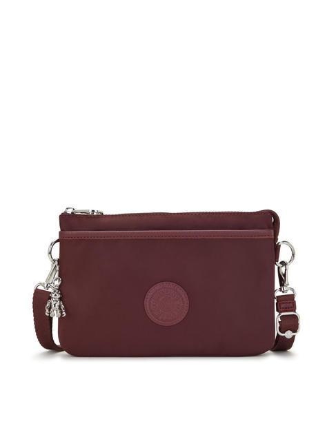 KIPLING RIRI  Clutch bag with shoulder strap deep aubergine - Women’s Bags