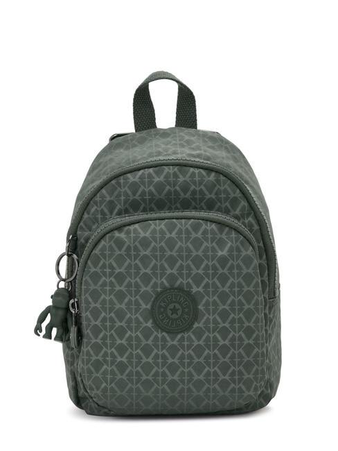 KIPLING NEW DELIA COMPACT Mini backpack sign green embosse - Women’s Bags