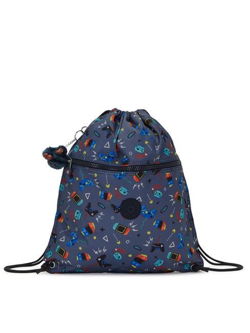 KIPLING SUPERTABOO Backpack bag gaming grey - Backpacks & School and Leisure