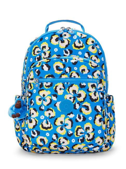 KIPLING SEOUL KIDS 15 "laptop backpack leopard floral - Backpacks & School and Leisure