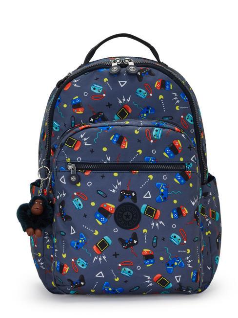KIPLING SEOUL KIDS 15 "laptop backpack gaming grey - Backpacks & School and Leisure