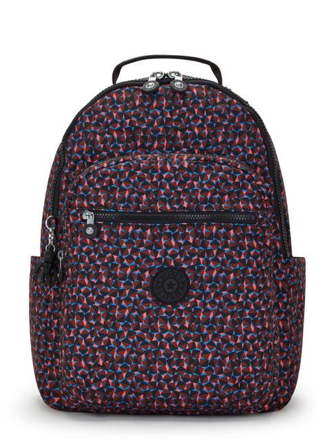 KIPLING SEOUL Backpack happy squares - Backpacks & School and Leisure