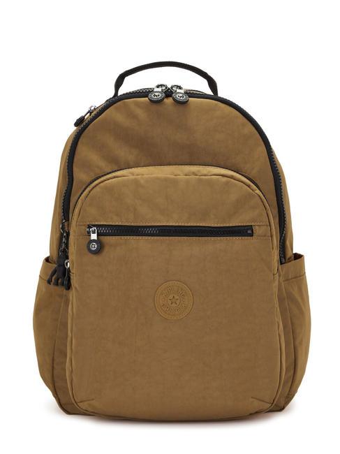 KIPLING SEOUL Large backpack warm beige combo - Backpacks & School and Leisure