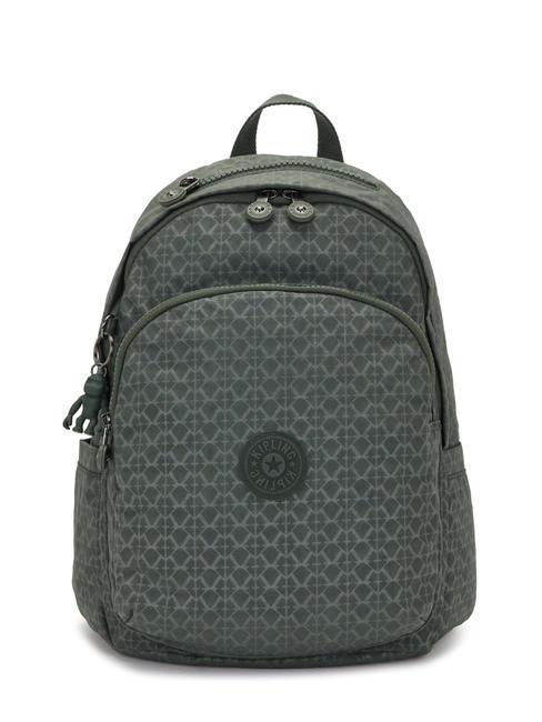 KIPLING DELIA M Backpack sign green embosse - Women’s Bags