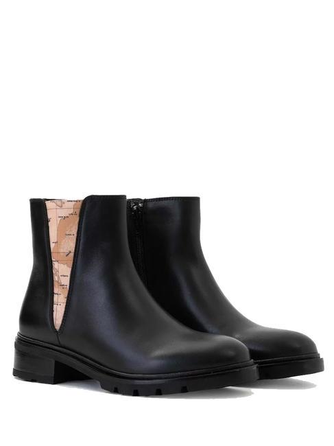 Alviero Martini Prima Classe Beatles Leather Ankle Boots Black Buy At Outlet Prices