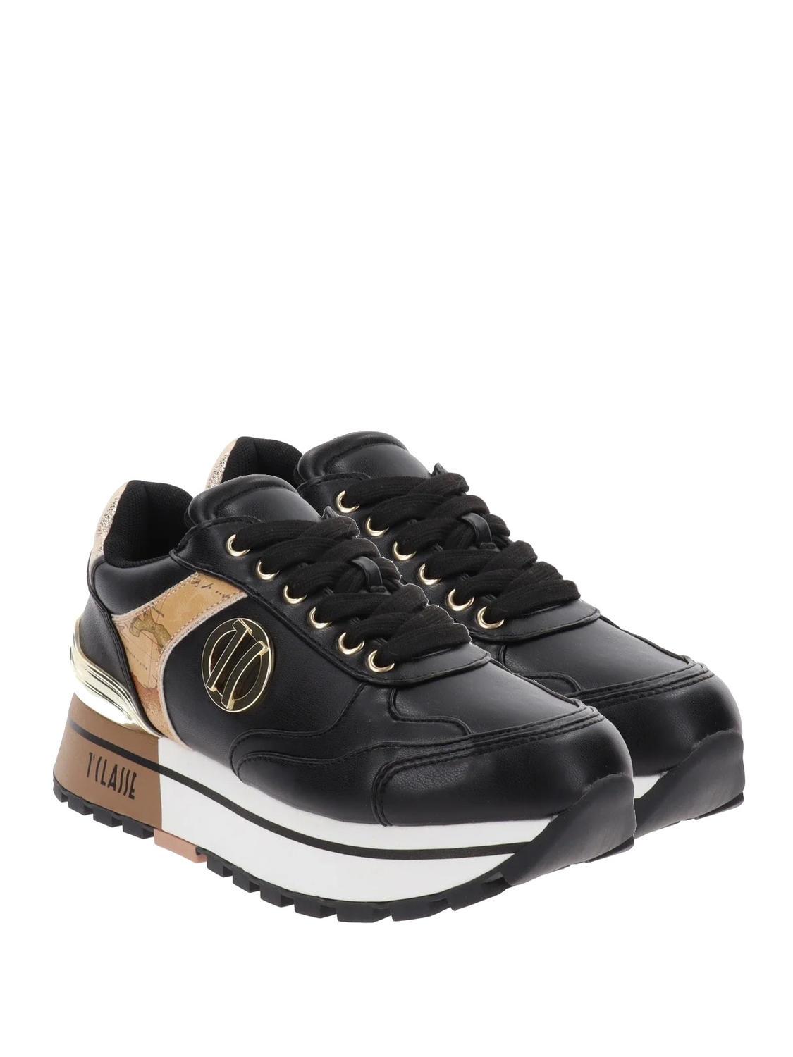 Alviero Martini Prima Classe Geo Classic Women s Sneakers Black Buy At Outlet Prices